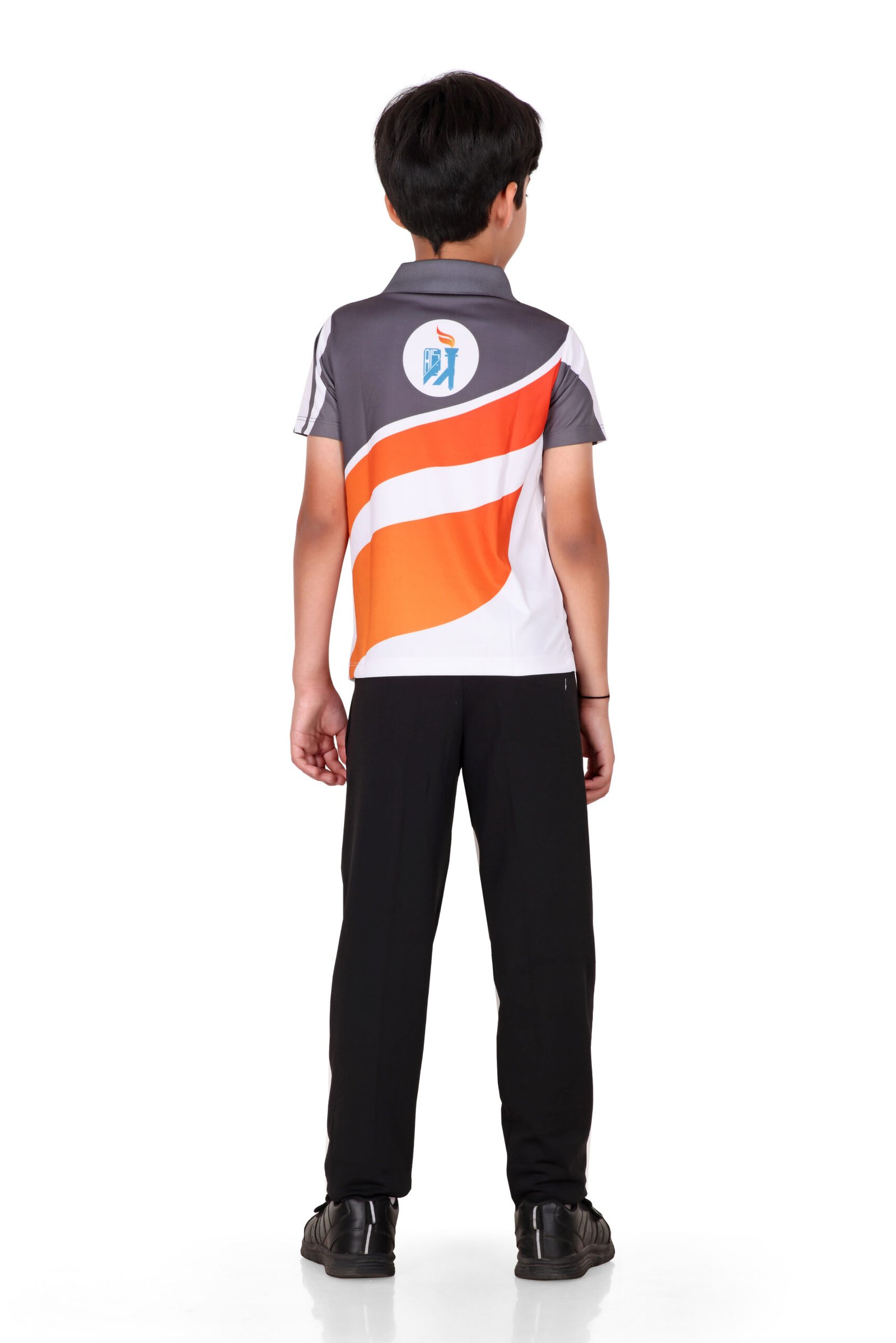 Arihant Uniform Apollo International School Tragad Girl boy Gray Sports T-Shirt Buy Online Ahmedabad Gujarat India (3)