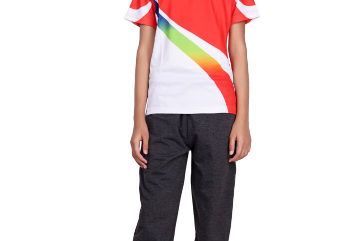 Arihant Uniform Global International Girl boy Rad Sports T-Shirt Buy Online Ahmedabad Gujarat India (2)